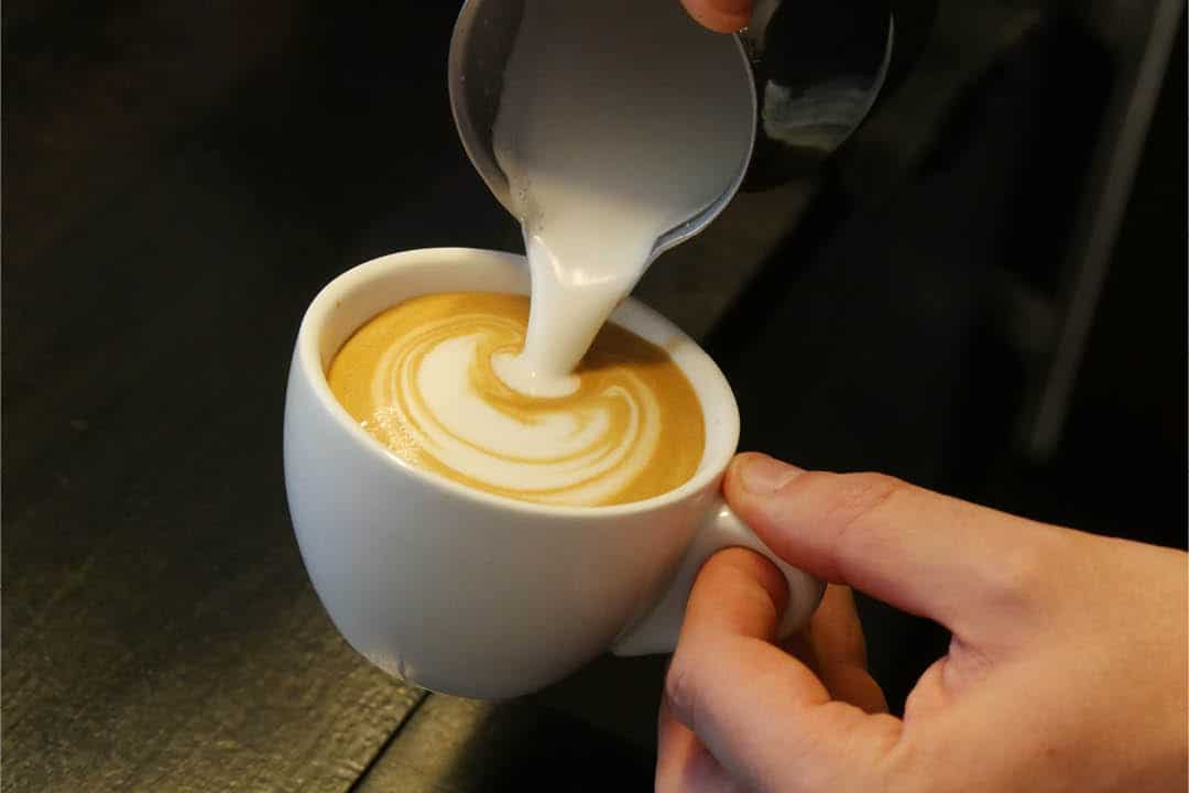 Latte Art vom Barista